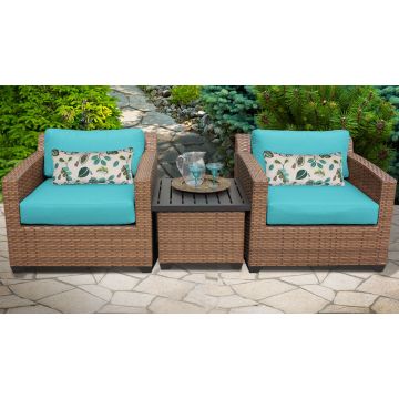 Tuscan 3 Piece Outdoor Wicker Patio Furniture Set 03a