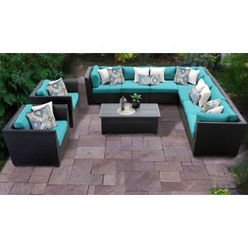 Bermuda 10 Piece Outdoor Wicker Patio Furniture Set 10a