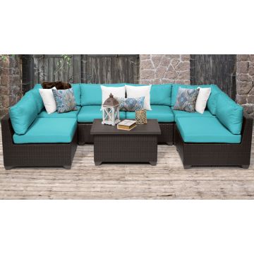 Premier 7 Piece Outdoor Wicker Patio Furniture Set 07a