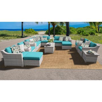 New Haven 17 Piece Outdoor Wicker Patio Furniture Set 17a