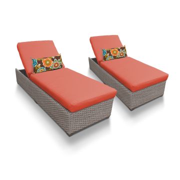 Harmony Chaise Set of 2 Outdoor Wicker Patio Furniture