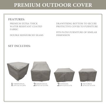 kathy ireland Homes & Gardens RIVER-06b Protective Cover Set