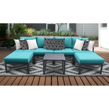 Rosemont 7 Piece Outdoor Aluminum Patio Furniture Set 07a