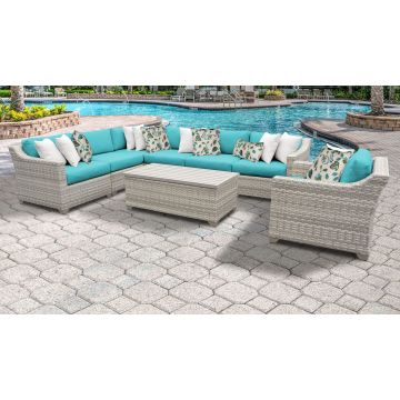 New Haven 8 Piece Outdoor Wicker Patio Furniture Set 08d