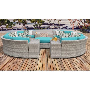 New Haven 11 Piece Outdoor Wicker Patio Furniture Set 11b