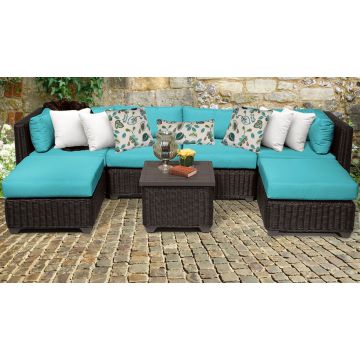 Rustico 7 Piece Outdoor Wicker Patio Furniture Set 07a