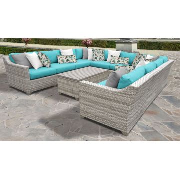 New Haven 11 Piece Outdoor Wicker Patio Furniture Set 11a