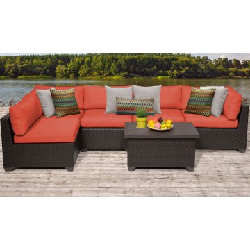 Premier 6 Piece Outdoor Wicker Patio Furniture Set 06a