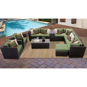 Bermuda 12 Piece Outdoor Wicker Patio Furniture Set 12b