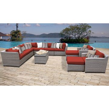 Catalina 13 Piece Outdoor Wicker Patio Furniture Set 13a