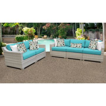New Haven 5 Piece Outdoor Wicker Patio Furniture Set 05a