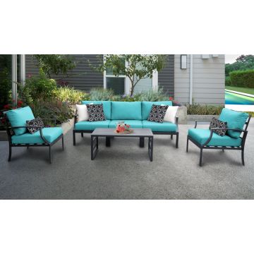 Rosemont 6 Piece Outdoor Aluminum Patio Furniture Set 06r