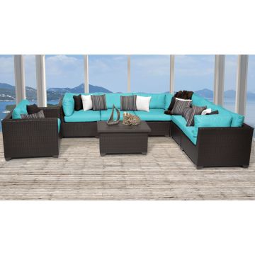 Premier 8 Piece Outdoor Wicker Patio Furniture Set 08b