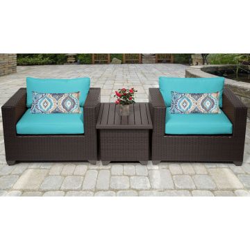 Premier 3 Piece Outdoor Wicker Patio Furniture Set 03a