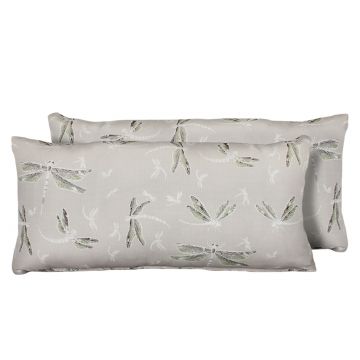 Dragonfly Outdoor Throw Pillows Rectangle Set of 2