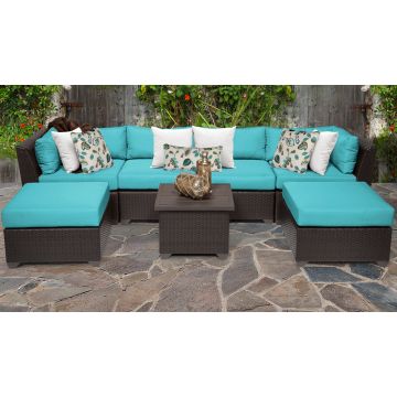 Bermuda 7 Piece Outdoor Wicker Patio Furniture Set 07a