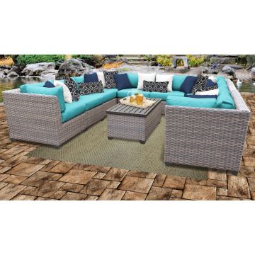 Catalina 11 Piece Outdoor Wicker Patio Furniture Set 11a