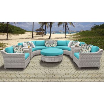 New Haven 8 Piece Outdoor Wicker Patio Furniture Set 08e