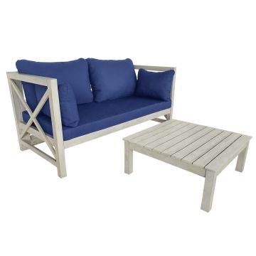 TK Classics 2 Piece Outdoor Conversation Set with Cushions